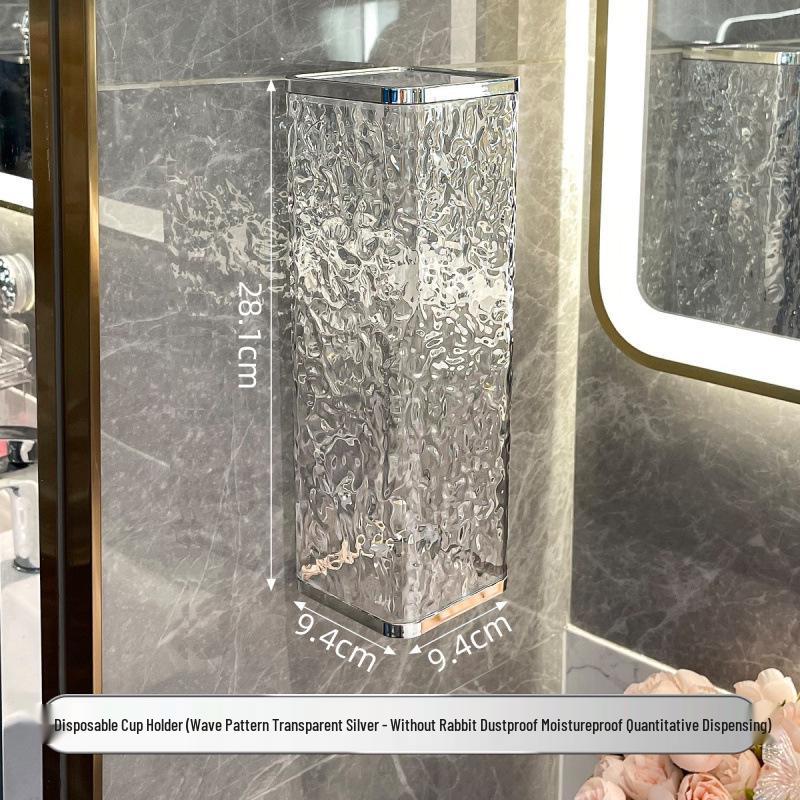 Wall-Mounted Dustproof Paper Cup Dispenser and Holder