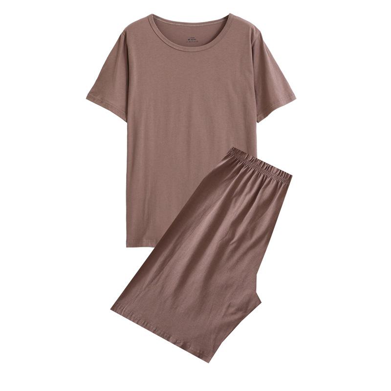 Set Pigiama Manica Corta 100% Cotone - Maglia Traspirante Estiva per Uomo e Donna
