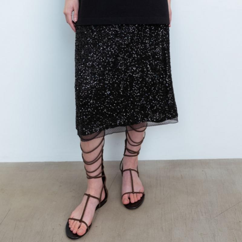 Cluto Black Champagne Skirt