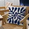 Matisse Flowers Leaf Pillow Covers Cartoon Sofa Decorative Home Double-sided Printing Short Plush Cute Cushion Cover