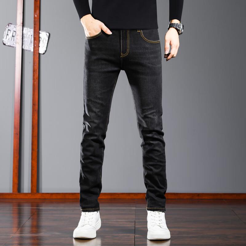 

JEEP SPIRIT Men s Business Casual Slim-Fit Jeans 30