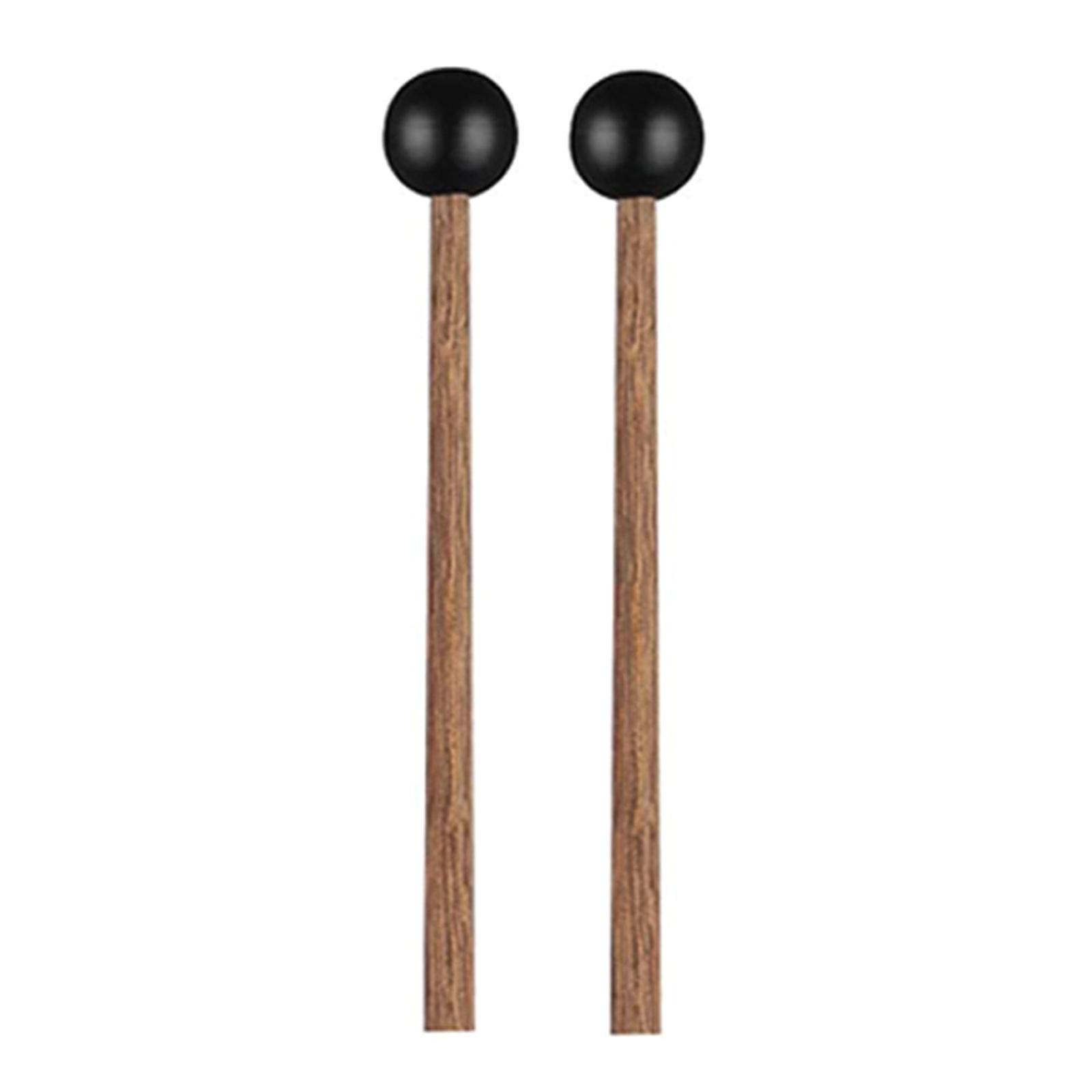 

1Pair Drumsticks Steel Tongue Drum Mallets Rubber Head Percussion Sticks for Tongue Drum Glockenspiel Xylophones чорний