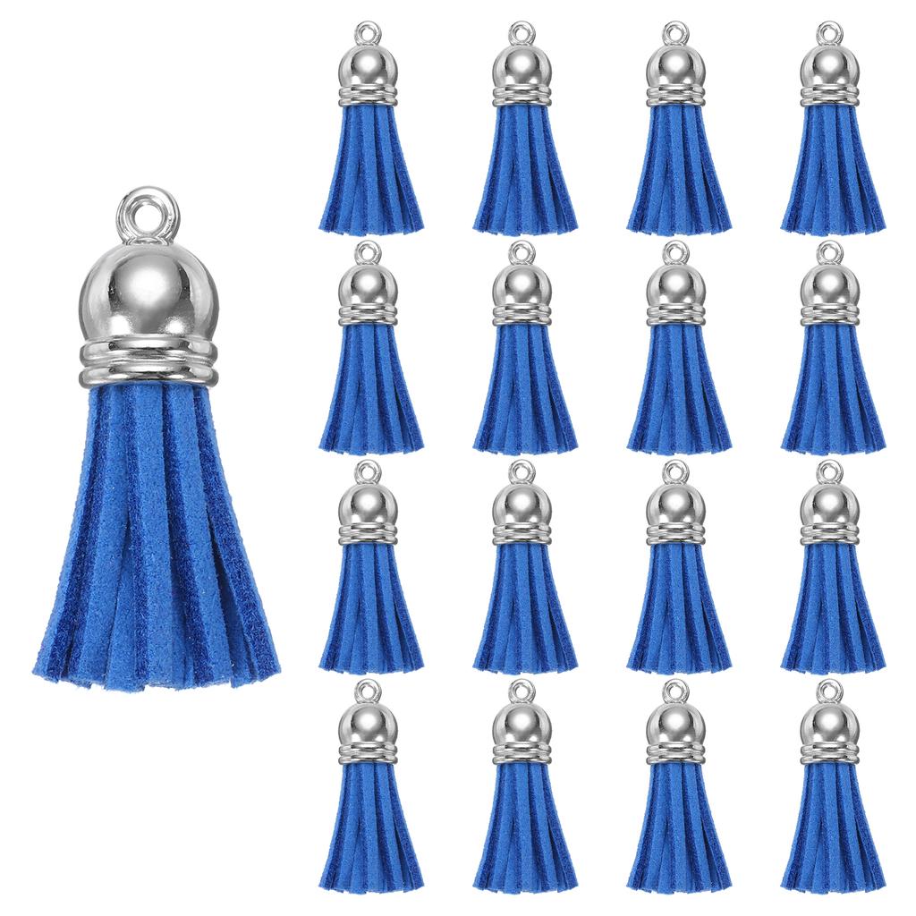 200 szt. Chwosty do breloczków, Hurtowe skórzane chwosty do rękodzieła, Kolorowe wisiorki z chwostami do akrylowych półfabrykatów, Kolczyki