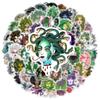 60pcs Snake-haired Banshee Medusa Graffiti Stickers Skateboard Helmet Notebook Guitar Stationery Waterproof PVC Stickers