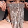 Sparkling Tassel Mask Ethnic Style Masquerade Ball Crystal Mask
