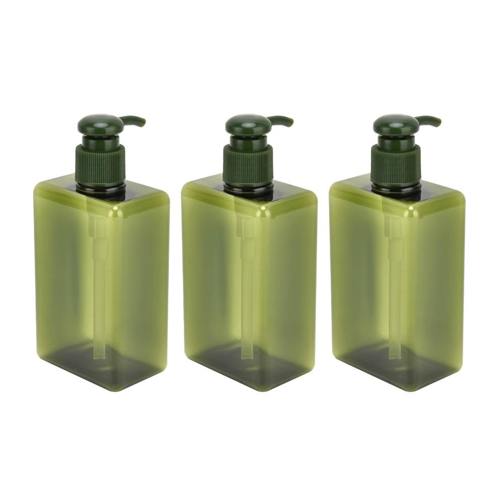 3Pcs 280ml Capacity Pump Bottle Press Bottle Travel Bottle Refillable Lotion Container  For Travel
