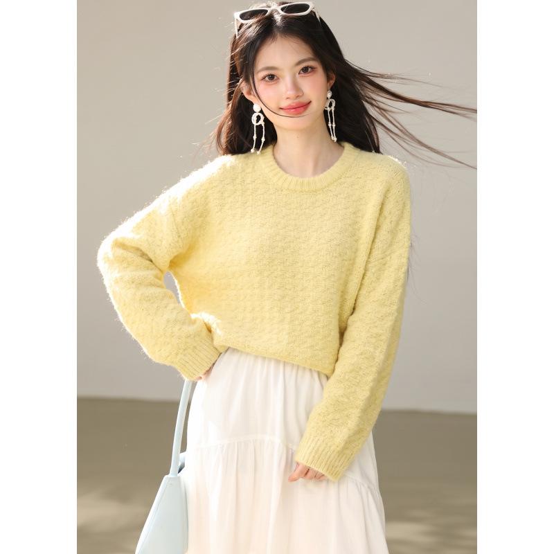 Women's Soft, Versatile Round Neck Sweater - Autumn Style
