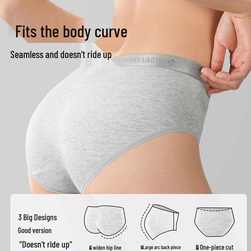 Urban Beauty Women's A-Grade Cotton Antibacterial Seamless Sport Briefs