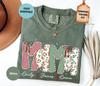 Custom Mama Christmas Shirt, Comfort Colors Mom T-Shirt, Personalized Xmas Gift