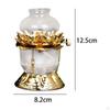 Oil Lamp Buddhist Accessories Candle Light Lotus Flower for Temple Holiday Ornaments