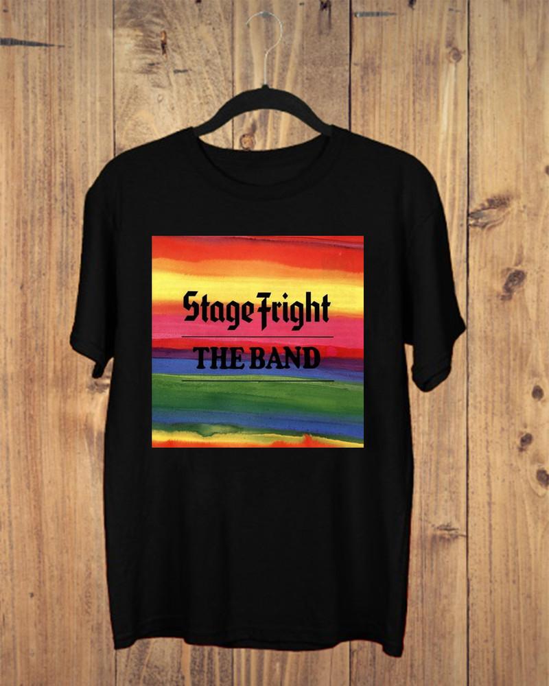 Levon Helm The Band Stage Fright Black Cotton T Shirt Size S-5XL Unisex T-Shirt M