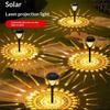 Outdoor Solar Pathway Lights RGB Color Changing Projection Dusk to Dawn for Yard Walkway Landscape Decoration