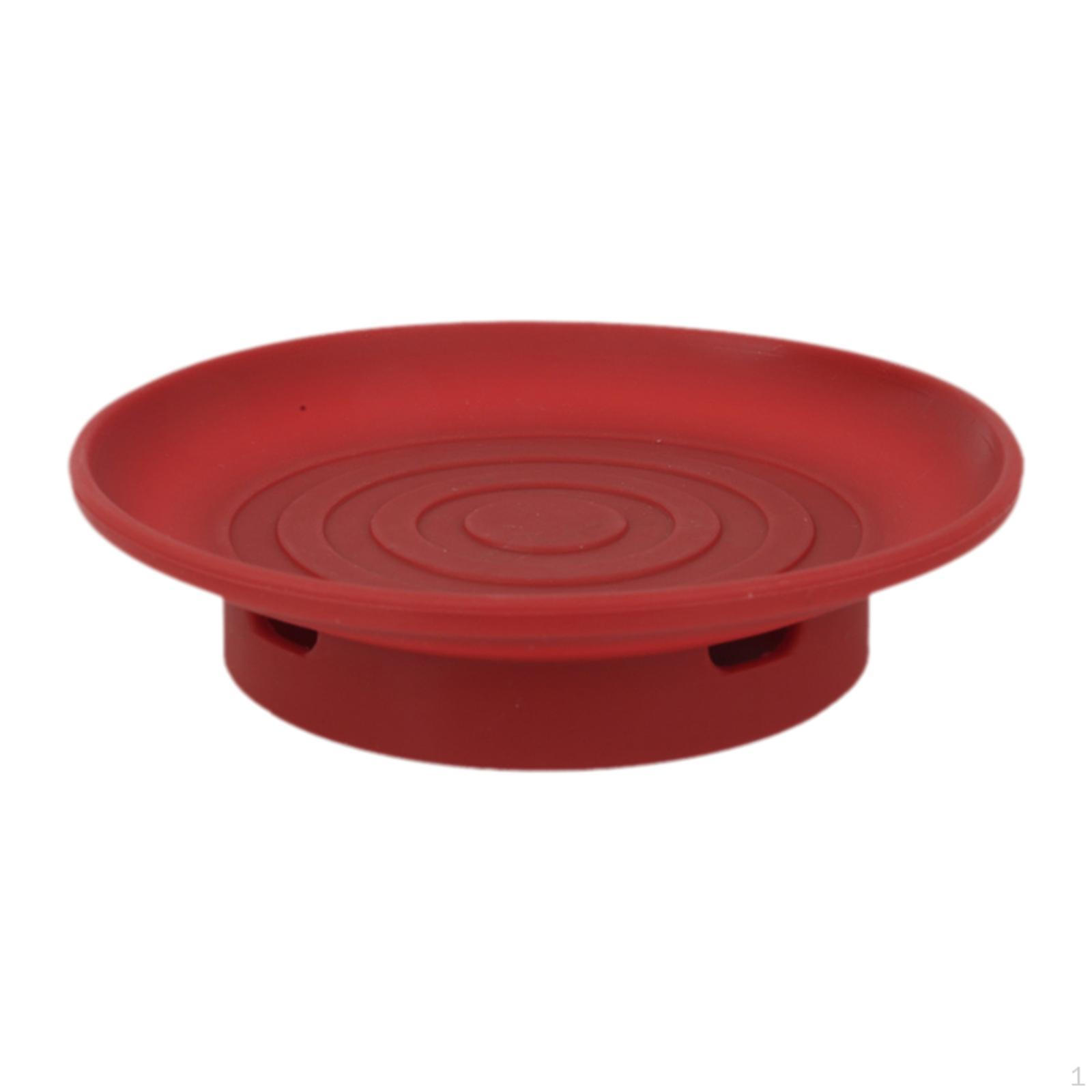 

2-в-1 силиконовый чехол для чашки и подставка для закусок, десертная доска, многоцелевой многоразовый дренажный подстаканник красный