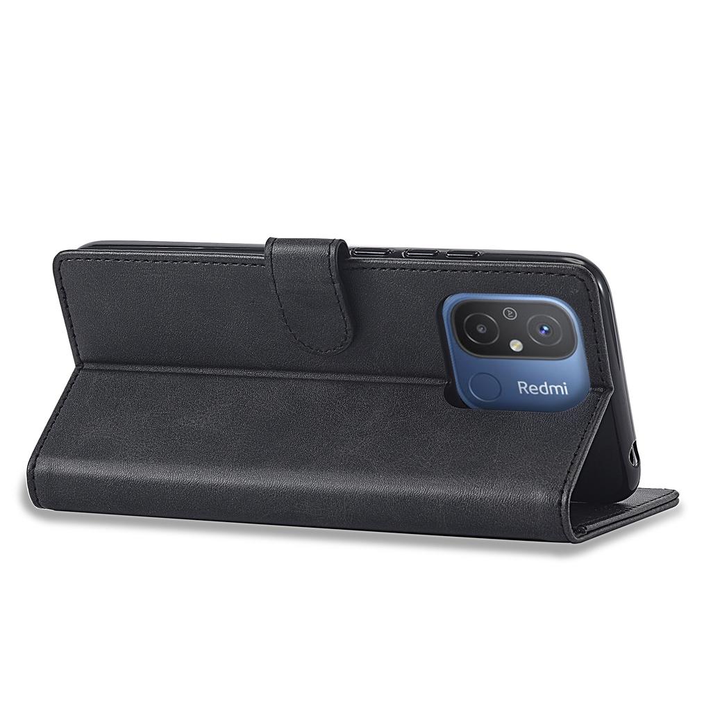 LC.IMEEKE For Xiaomi Redmi 12C 4G/11A 4G Drop-proof Phone Case Calf Texture Wallet Stand Leather Cell Phone Cover
