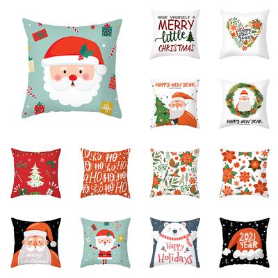Fronhas de Decoração para Casa Decorações de Natal Fronhas Estampadas de Natal Fronhas para Presente de Ano Novo