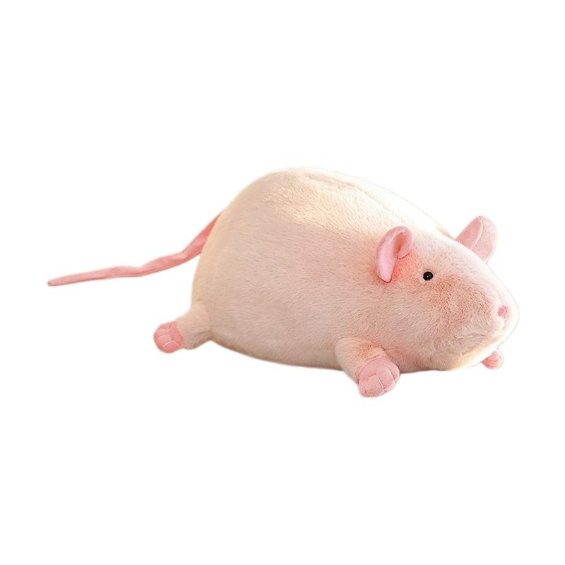 18-60cm Maus Plüschkissen Übergröße Blumenast Rattenpuppe Cartoon Weiches Tier Spielzeug Kawaii Zimmerdeko Kinder Geburtstagsgeschenk