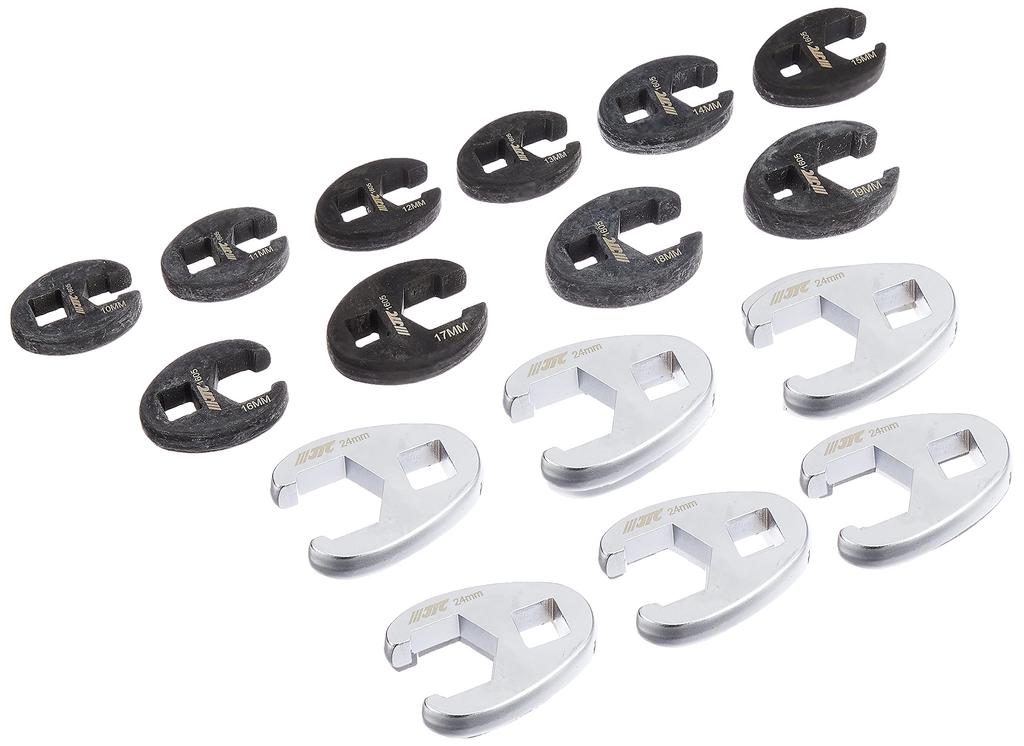 JTC 16PCS Claw Foot Wrench Hand Tool Tool Box Roll Cabinet Drawer Tool Set Claw Foot Wrench Insert JTCK6161 9.5mm/12.7mm