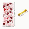 Valentine's Heart Print Transparent Gift Bag - Festival Candy Packaging OPP Plastic Bag