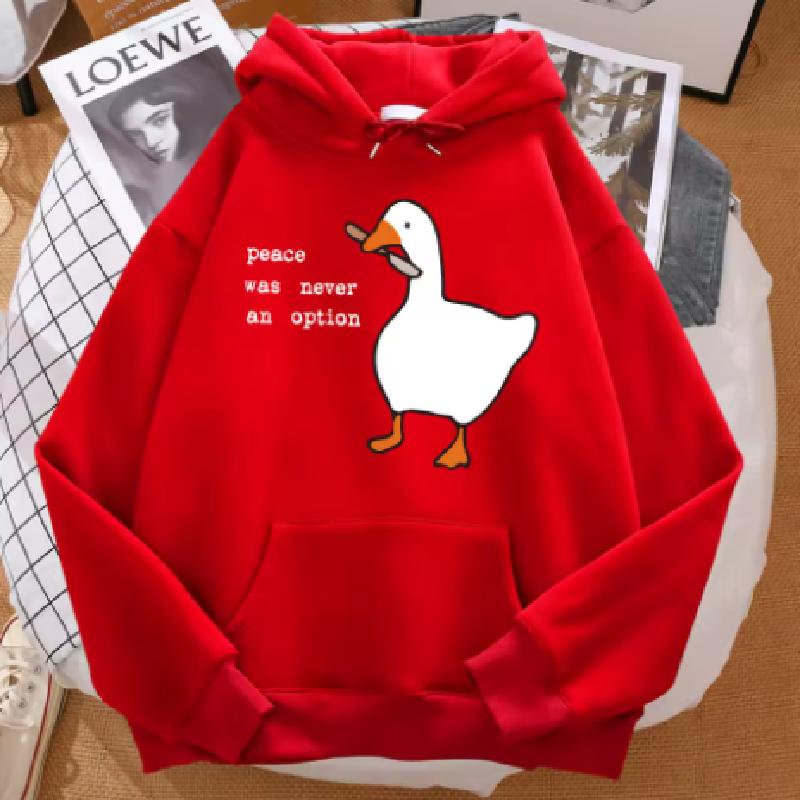 Peace Was Never An Option Bedrucktes Sweatshirt Herren Street Oversize Herbst Kapuzenpullover Hipster Weiche Hoodies Hip Hop Warme Sportkleidung