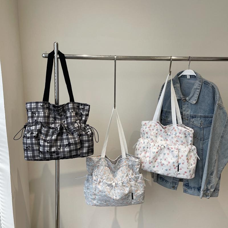 Floral Print Bag Women's Shoulder Bag Large Capacity Tote Bag Commuter Crossbody Bag