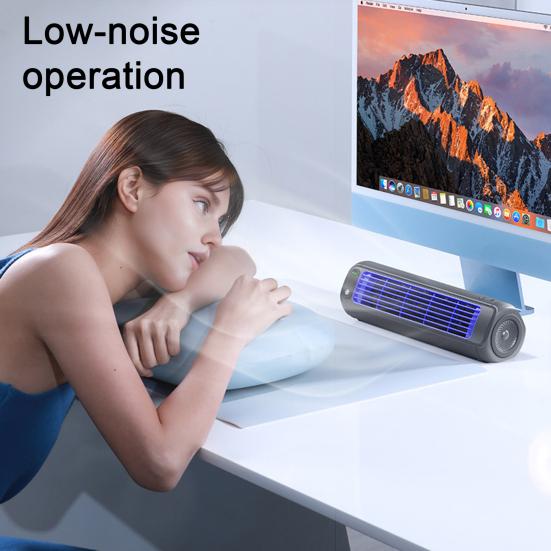 Portable Air Conditioner, High-Speed Quiet Desk Fan with 3 Speeds & Long Battery Life, Wall Mount Air Cooler for Bedroom Office Home