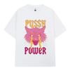 Pussy Power Funny Cat Meme Summer T-shirt Women's Short Sleeve Harajuku Retro Street Wear Fashion Extra Large Casual Wear