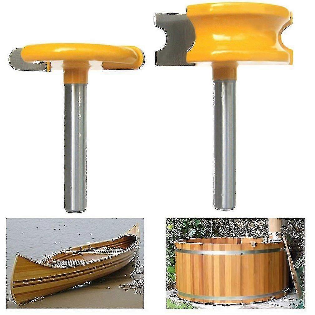 Canoe Flute And Bead Router Bits Set For Woodworking1setyellow