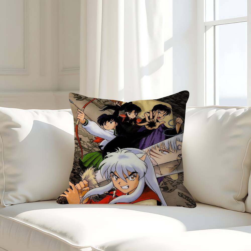 

Anime I-Inuyasha 45*45cm Cushion Cover Pillow Cover Decor Pillowcase Home Pillowcase For Couch Pillow 16x16Inch