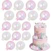16Pcs/set Mermaid Party Cake Decoration Bubble Pearl Balls Cake Topper Girls Birthday Party Cupcake Dessert DIY Decor Wedding