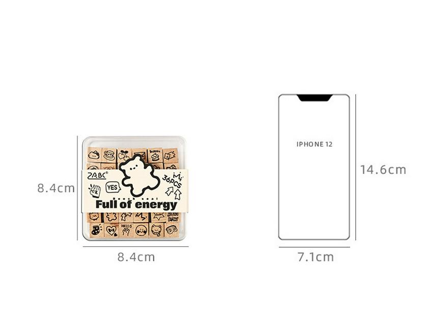 Timbri in Legno Yue Zhen Meng Meng per Diari Fai-da-te per Bambini