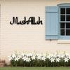 Metal Wall Art Islamic Decor Mashallah Calligraphy Gift for Mosque Eid