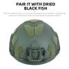 BOOIU Tactical Helmet FRP Velcro Impact-Resistant Helmet High Cut Wendy Suspension With Double-Lineed Adjustable Knob CS Helmet