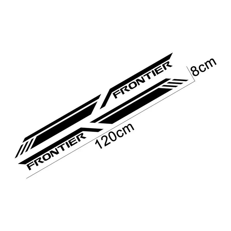 Car Trunk Side Sticker For Nissan Frontier NP300 Pro 4X D40 D22 Truck Graphics Stripes Decal Vinyl Cover Auto Tuning Accessories