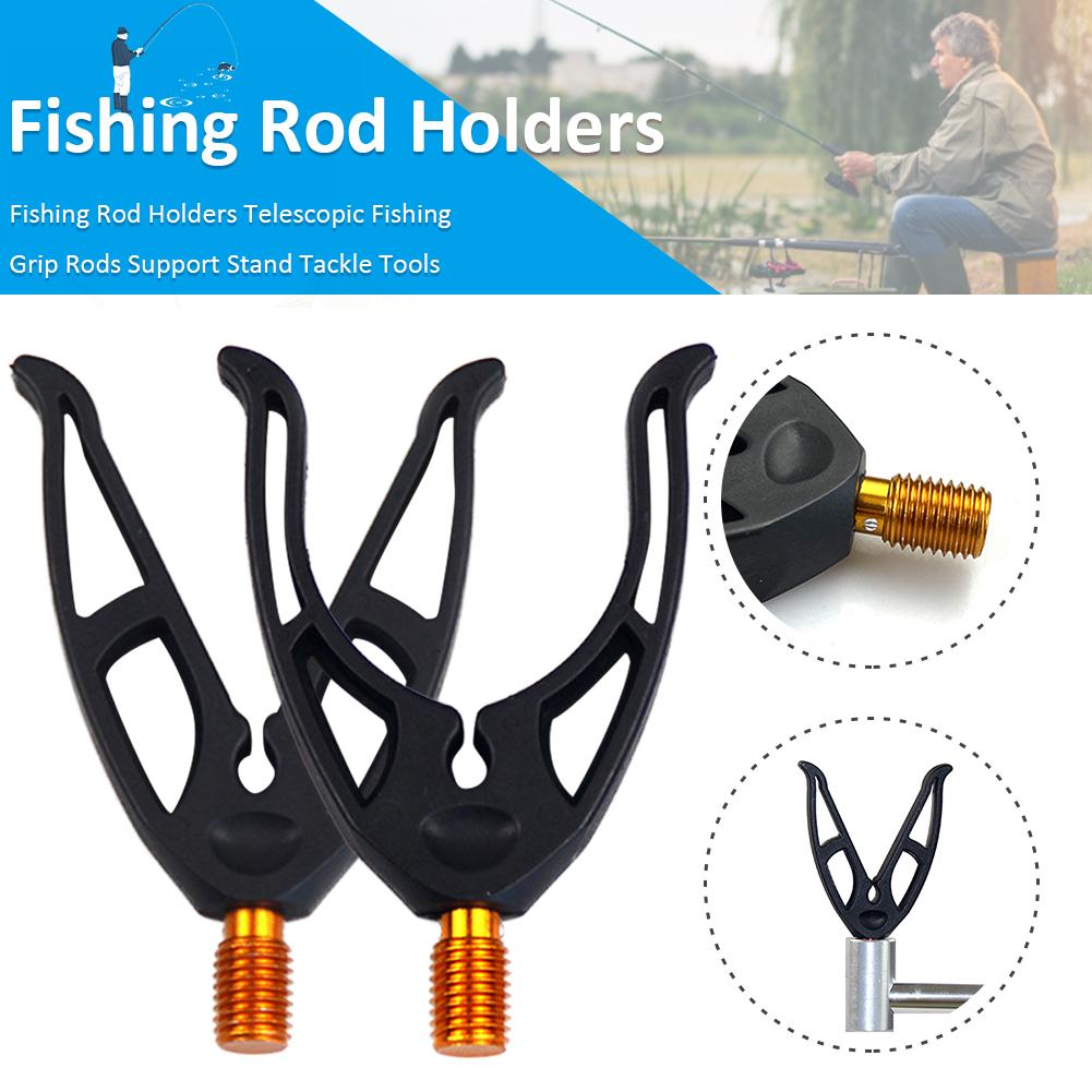 Fishing Rod Rest Head Universal Rod Pole Rack Grip M3/8in Holder Carp Fish Pole Support Stand Bracket Clip Fishing Accessories