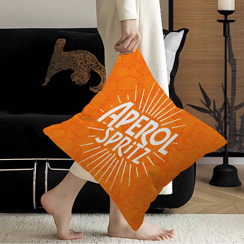 Brand A-Aperol S-Spritz Lucky Dragon Pillow Cover Sofa Cushion Cover Home Room Decoration Children Gift