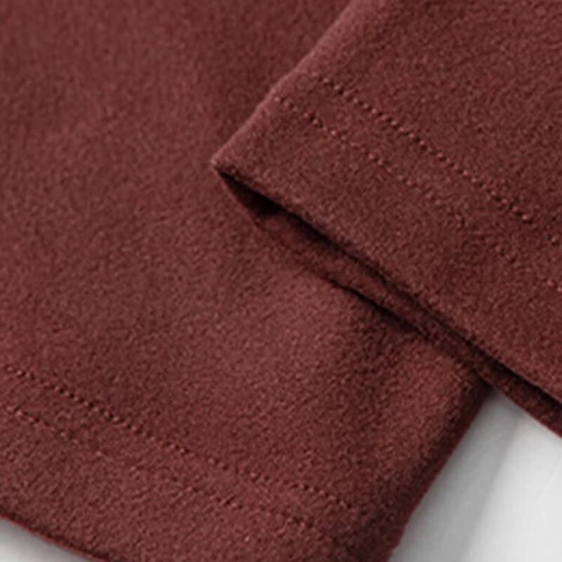 TUCANO Men's Fleece-Lined Semi-High Neck Thermal Long-Sleeve T-Shirt