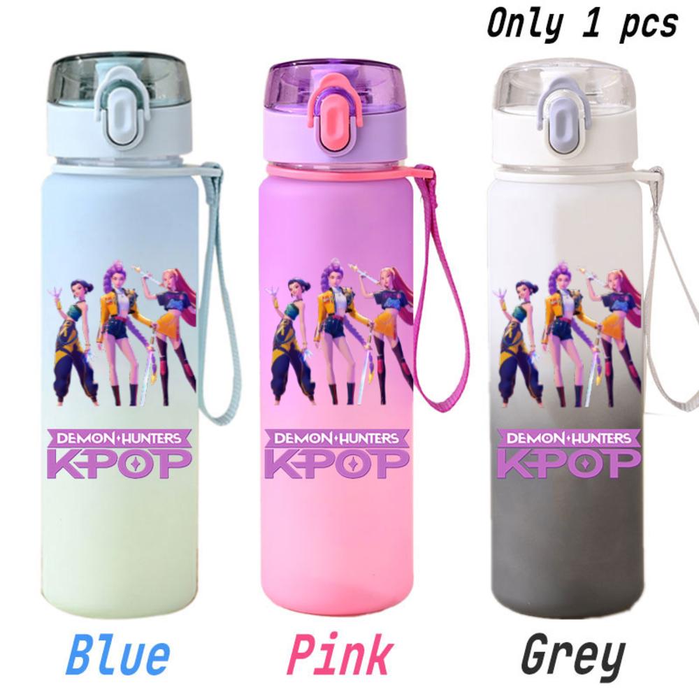 For KPOP Cup 750ML Bottle Portable Sports Kpop Plastic Anime Gradient Drinking Direct Drinking Water Cup Gourd Container