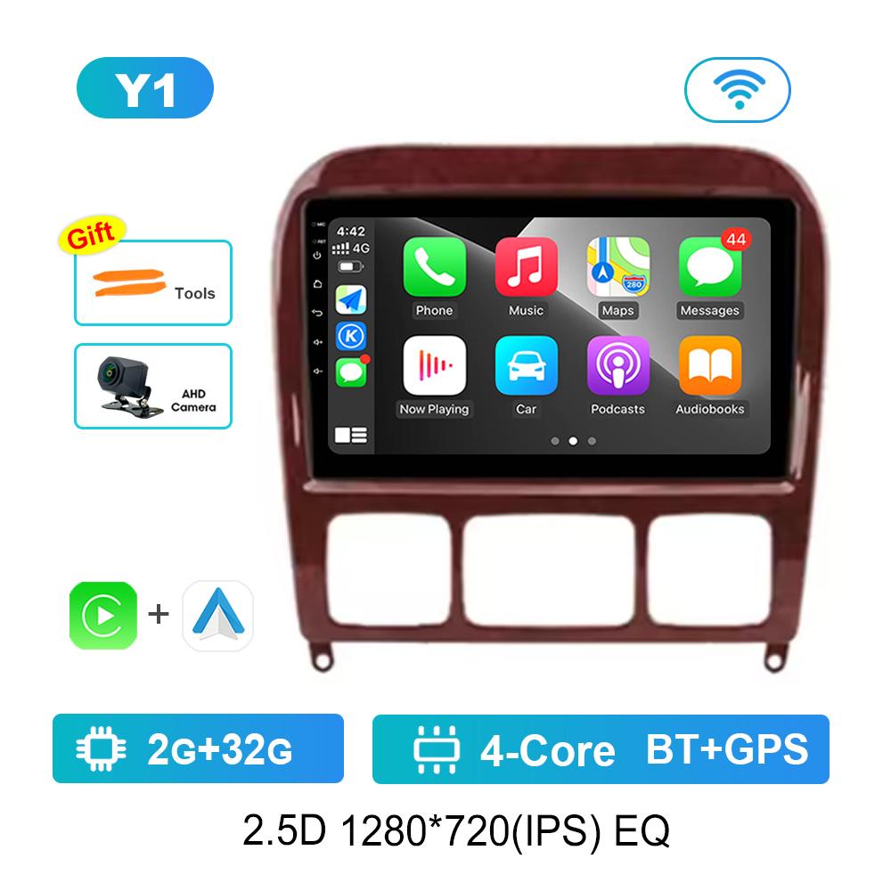 for Mercedes Benz S Class W220 S280 S320 S350 S400 S430 S500 S600 S55 AMG Car Video Multimedia Player WiFi Android GPS Carplay