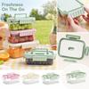Small Portable Food Cooler Box, Compact Cold Storage Container for Picnics and Travel