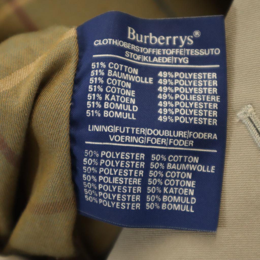 Burberrys 90s Made In England Old Trench Coat 52 Beige Men's Used