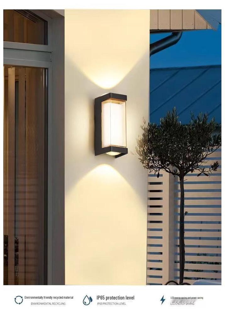 Waterproof LED Outdoor Wall Lamp - Super Bright for Hallway, Stairs, Courtyard, Balcony, Bathroom Entrance