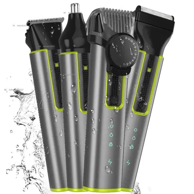 Wireless 4-in-1 barber with electric shaver and electric shaver function.