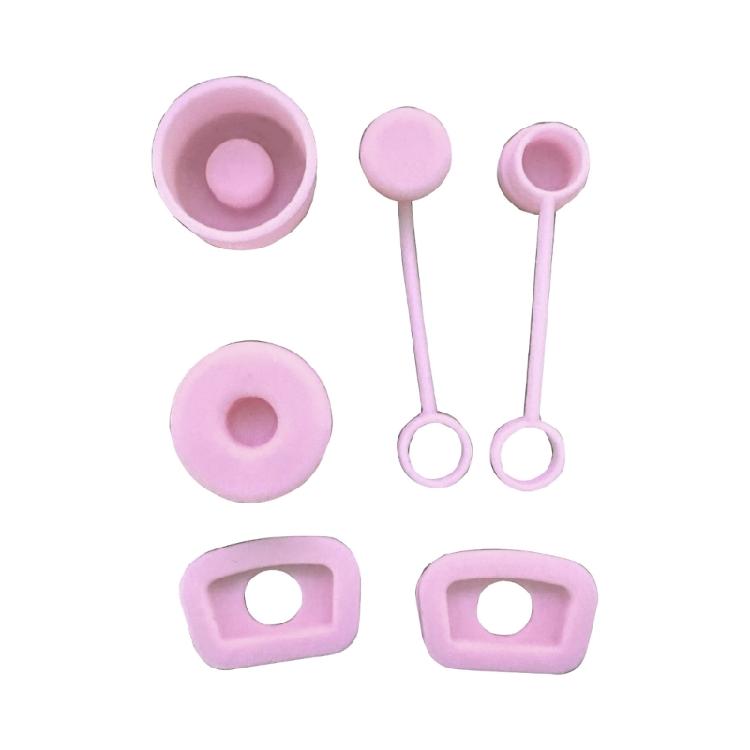 6Pcs Straw Cover Cap Square Leak-Stopper Round Lid-Stopper Plug Silicone-Stopper