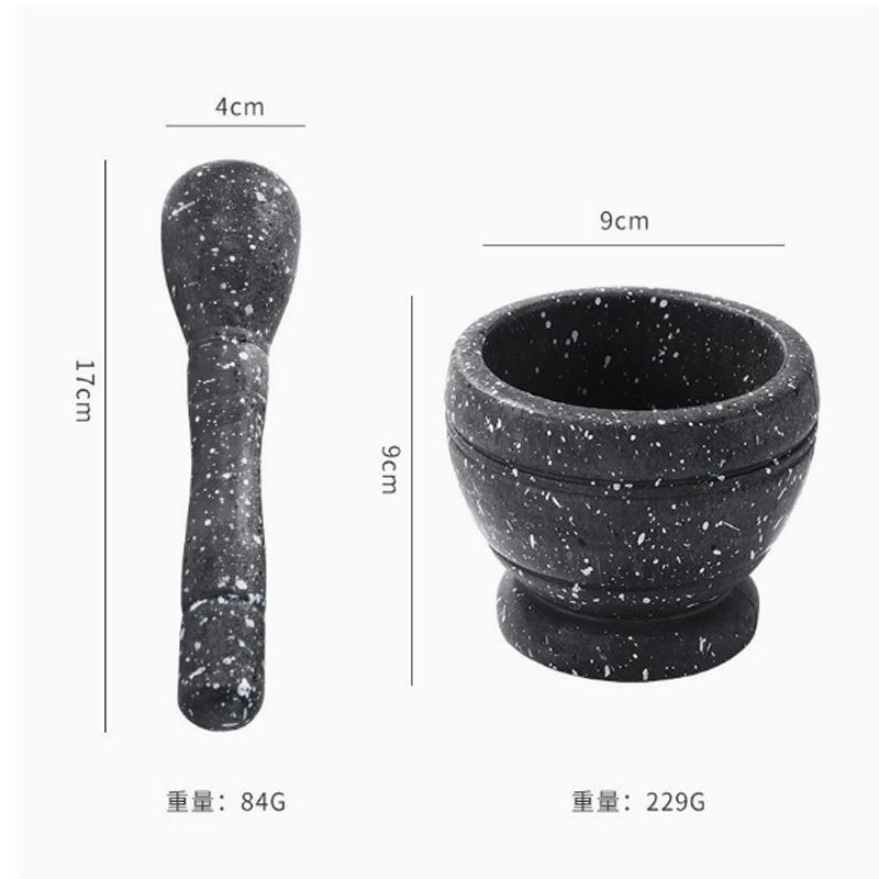 

Resin Setmortar and Pestle Garlic Herb Spice Mixing Grinding Crusher Bowl Restaurant Kitchen Tools