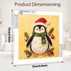 DIY Pearl Diamond Painting Art Kit with Frame Christmas Penguin Home Wall Decor Craft Kit. Wall Decoration Gift