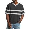 Men's Casual V-Neck Raglan Short-Sleeve Top