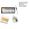 Watercolor Palette Set Mini Pocket Artist Travel Kit Compact Sketch Board with 8/15 Colors Portable Size Color Mixing Kit