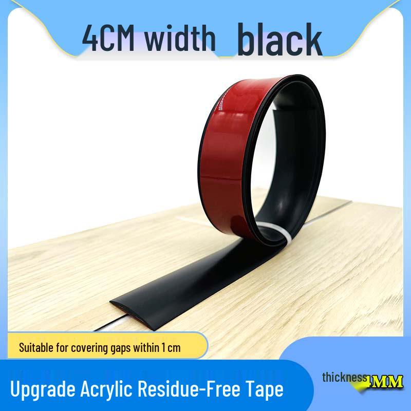 Self-Adhesive Wood Floor Trim Strip - Glue-Free Edge Divider for Doorway and Threshold Decoration