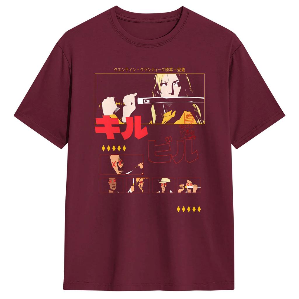 KILL BILL THE WHOLE BLOODY DROP Cotton T Shirt For Adult Summer Vintage T Shirts Leisure Tee Shirt Big Size Design Clothing