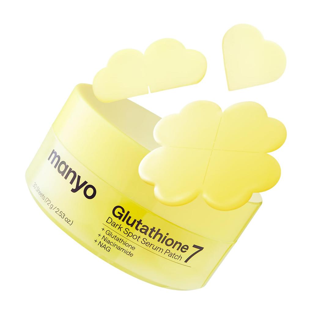 MANYO Glutathione 7 Dark Spot Serum Patch 30 Pieces Brightening Dullness Care Transparency Fragrance-free 99 Purity Eye Niacinamide